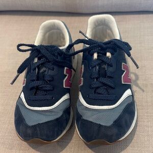New Balance Kids Navy and Pink Sneakers